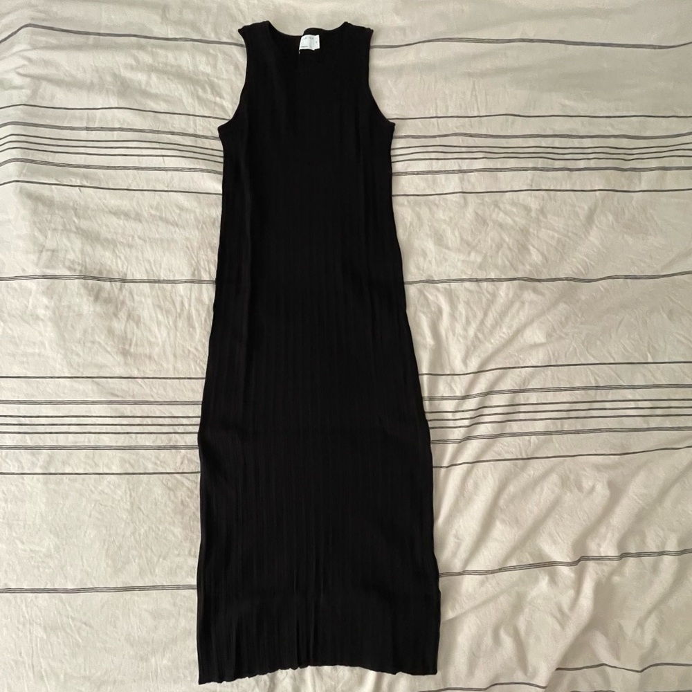 NWOT ASOS DESIGN knit tank midaxi dress in black